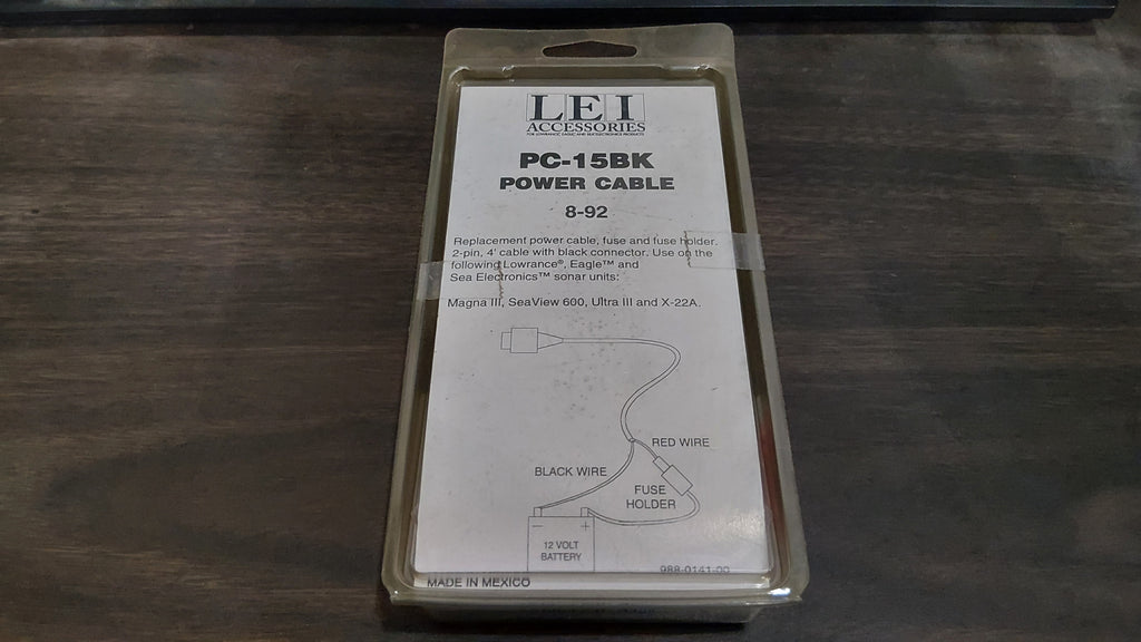 LEI PC-15BK 8-92 Power Cable